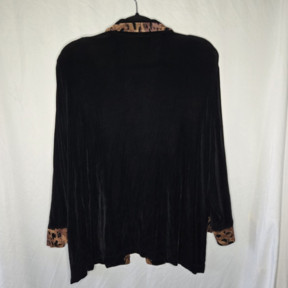 Vintage Alfred Dunner 3 Pc Set Skirt Shirt Jacket Animal Print Women Large/XL - Picture 4 of 10